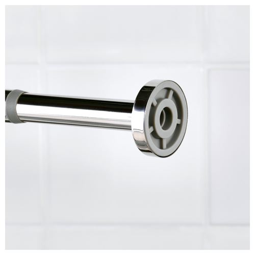 IKEA - HORNEN, shower curtain rod, grey, 70-120 cm