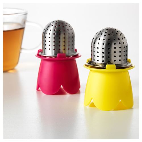 IKEA - VAGRAT, tea infuser, light red/yellow