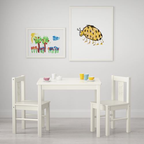 IKEA - KRITTER, çocuk masası, beyaz, 59x50 cm