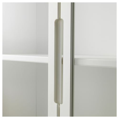 IKEA - REGISSÖR, glass-door cabinet, white, 118x203 cm