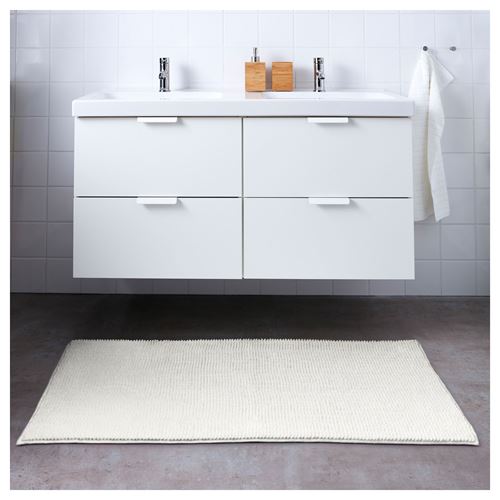 IKEA - TOFTBO, banyo paspası, beyaz, 60x120 cm