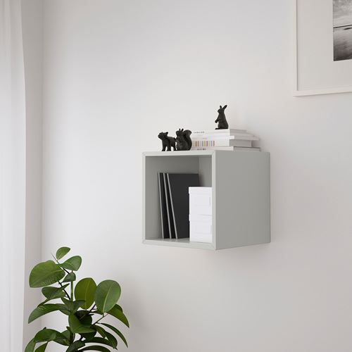 IKEA - EKET, duvar dolabı ünitesi, açık gri, 35x35x35 cm