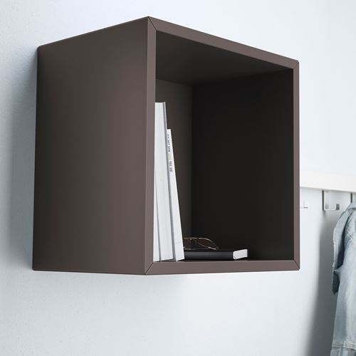 IKEA - EKET, wall-mounted shelving unit, dark grey, 35x25x35 cm