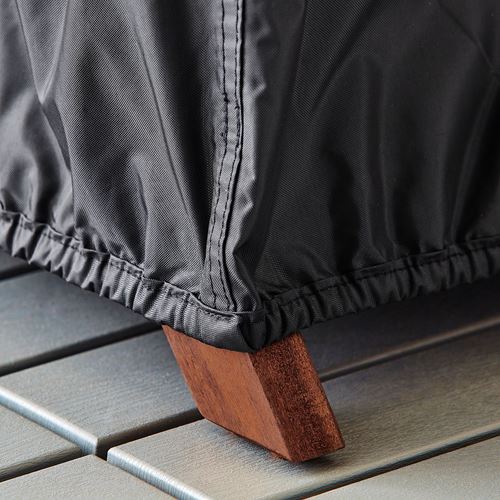 IKEA - TOSTERÖ, storage bag for outdoor furniture, black, 215x135 cm