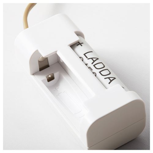 IKEA - VINNINGE, pil şarj aleti, beyaz