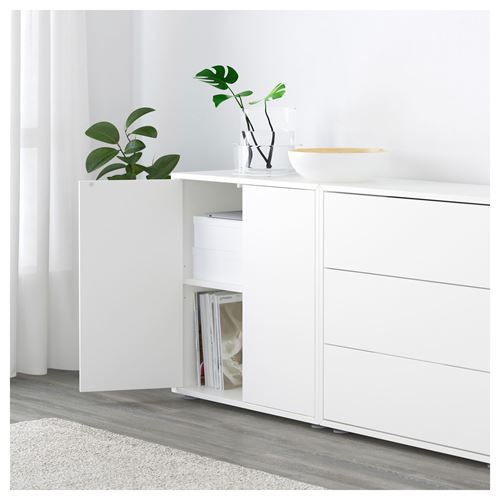 IKEA - EKET, storage combination, white, 210x35x180 cm