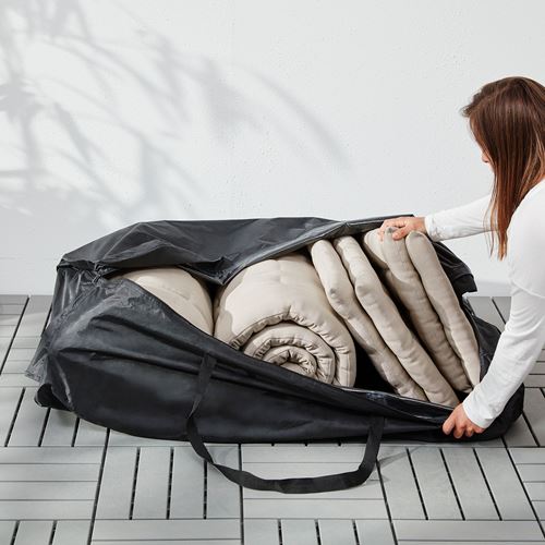 IKEA - TOSTERÖ, dış mekan mobilya kılıfı, siyah, 116x49 cm