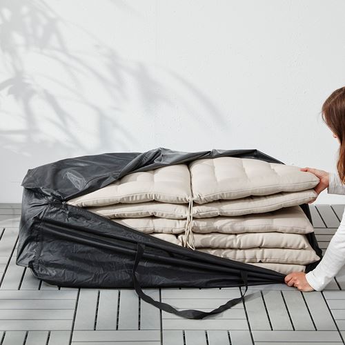 IKEA - TOSTERÖ, dış mekan mobilya kılıfı, siyah, 116x49 cm
