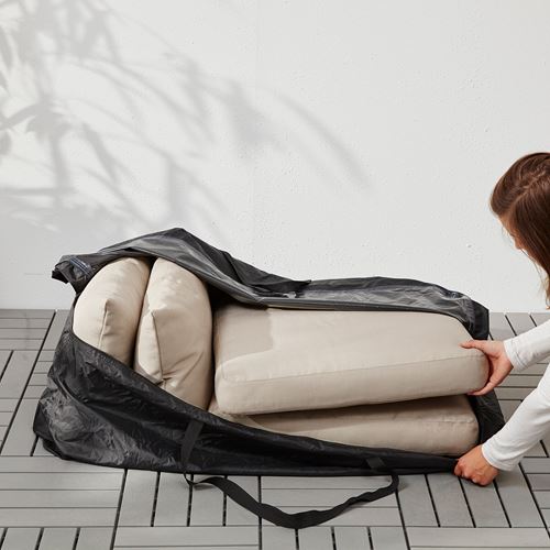 IKEA - TOSTERÖ, dış mekan mobilya kılıfı, siyah, 116x49 cm