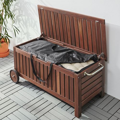 IKEA - TOSTERÖ, dış mekan mobilya kılıfı, siyah, 116x49 cm