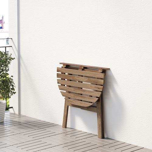 IKEA - ASKHOLMEN, duvar masası, açık kahverengi, 70x44 cm