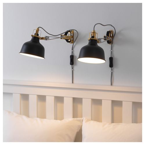 IKEA - RANARP, wall lamp, black