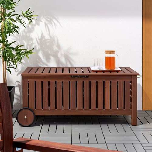 IKEA - APPLARÖ, bahçe bankı, kahverengi, 128x57 cm