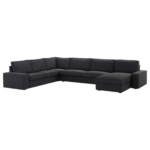 IKEA - KIVIK, 5'li köşe kanepe ve uzanma koltuğu, hillared antrasit