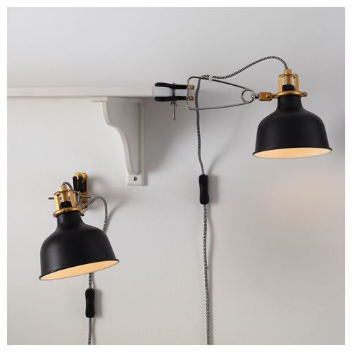 IKEA - RANARP, wall lamp, black