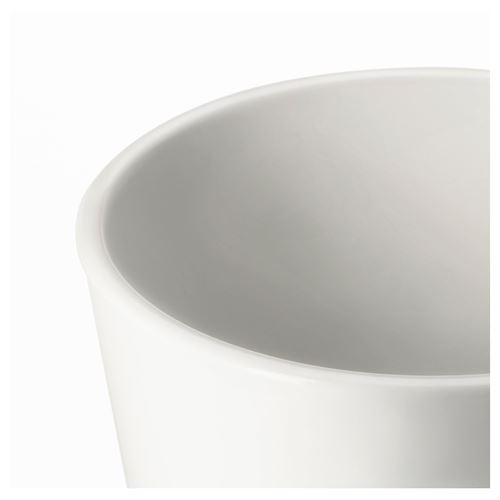 IKEA - MUSKOT, earthenware plant pot, white, 12 cm