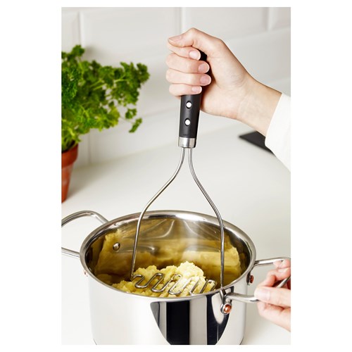 IKEA - VARDAGEN, potato masher, black