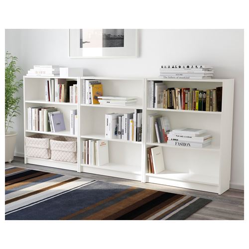 IKEA - BILLY, bookcase, white, 240x28x106 cm