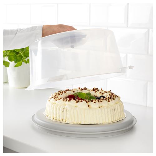 IKEA - KRISPIG, cake carrier, transparent, 36 cm