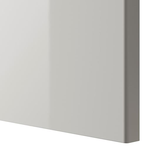 IKEA - RINGHULT, door, high-gloss light grey, 40x80 cm