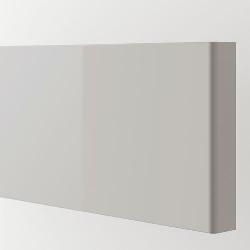 IKEA - RINGHULT, drawer front, high-gloss light grey, 60x10 cm