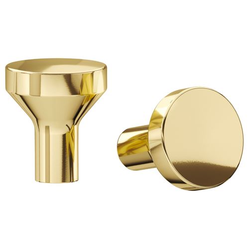 IKEA - BAGGANAS, knob, brass colour, 21 mm