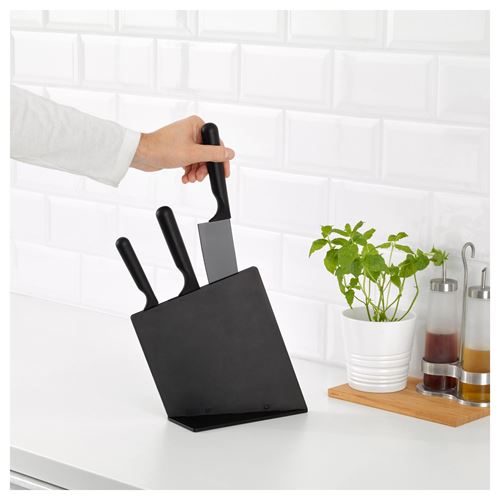 IKEA - JAMFÖRA, knife set, black