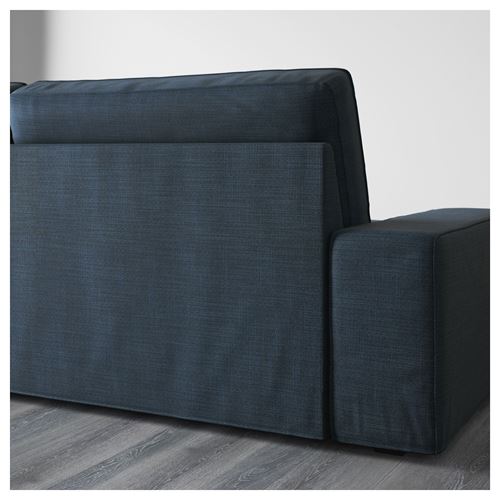IKEA - KIVIK, 4-seat sofa with chaise longue, hillared dark blue