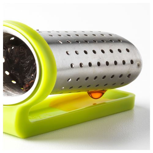 IKEA - SAKKUNNIG, tea infuser, light green/blue