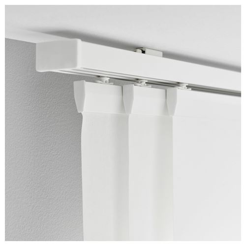 IKEA - VIDGA, korniş, beyaz, üçlü,140 cm