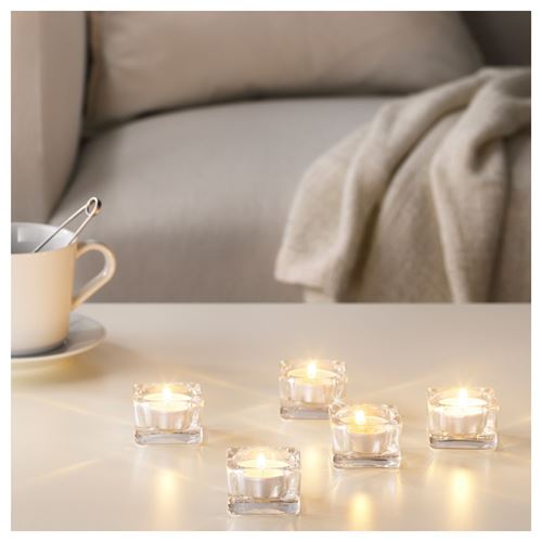 IKEA - SINNLIG, scented tealight, white, 4 hr