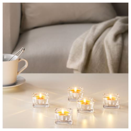 IKEA - SINNLIG, scented tealight, orange, 4 hr