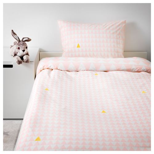 IKEA - STILLSAMT, kids' bedding set, light pink, 150x200/50x60 cm