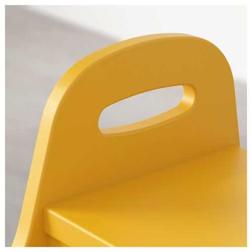 IKEA - TROGEN, children's stool, yellow, 40x38x33 cm