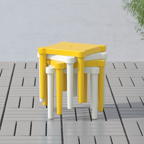 IKEA - UTTER, children's stool, yellow