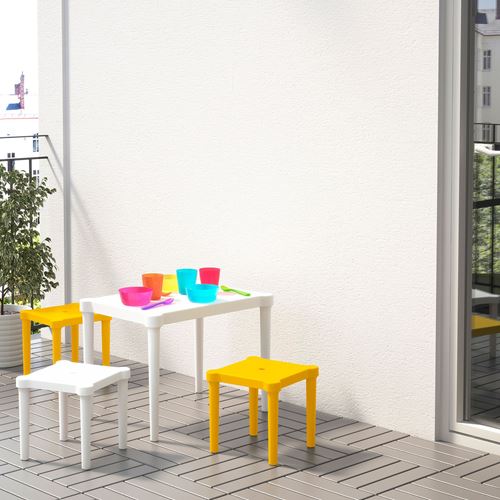 IKEA - UTTER, children's stool, yellow