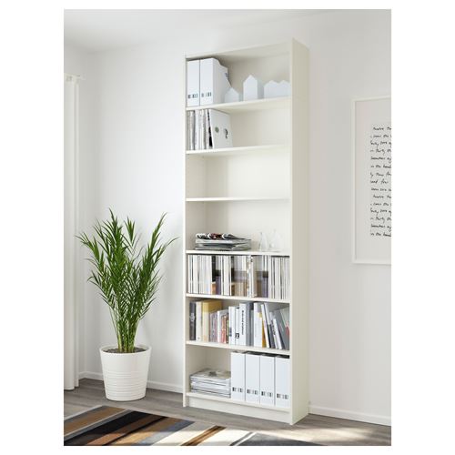 IKEA - BILLY, bookcase, white, 80x28x237 cm