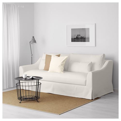 IKEA - FARLÖV, 3'lü kanepe, flodafors beyaz