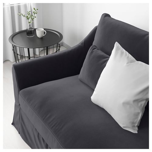 IKEA - FARLÖV, 3'lü kanepe, djuparp koyu gri