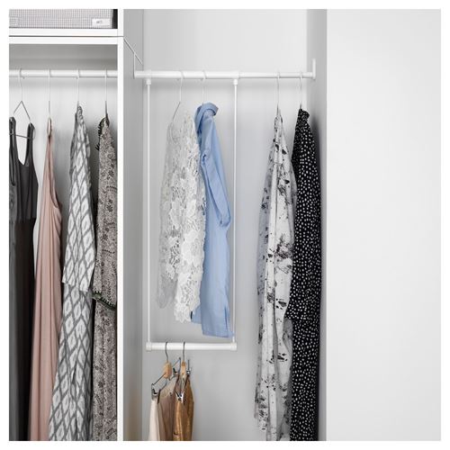 IKEA - LATTHET, hanger unit, white, 35-60x55 cm