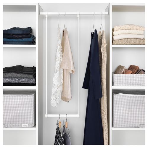 IKEA - LATTHET, hanger unit, white, 35-60x40 cm