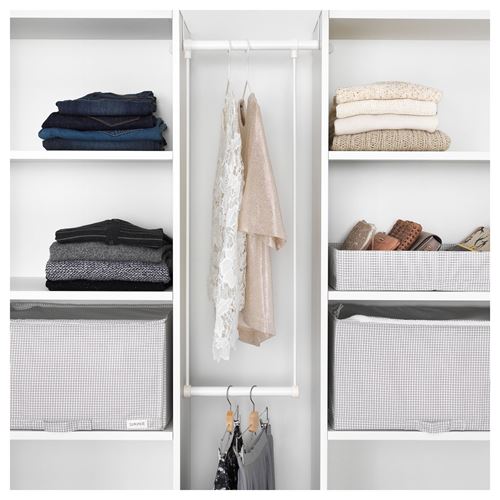 IKEA - LATTHET, hanger unit, white, 35-60x40 cm