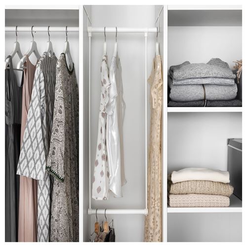 IKEA - LATTHET, hanger unit, white, 35-60x55 cm