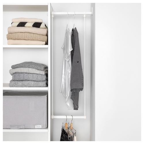 IKEA - PLATSA/FONNES, PLATSA wardrobe, white, 95-120x42x181 cm