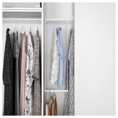 IKEA - LATTHET, hanger unit, white, 35-60x55 cm