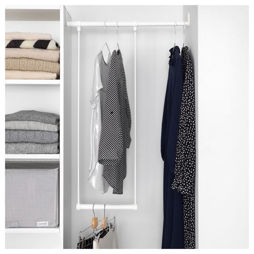 IKEA - PLATSA/FONNES, PLATSA wardrobe, white, 95-120x42x181 cm