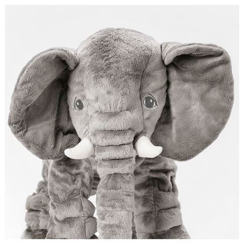 IKEA - JATTESTOR, soft toy, grey