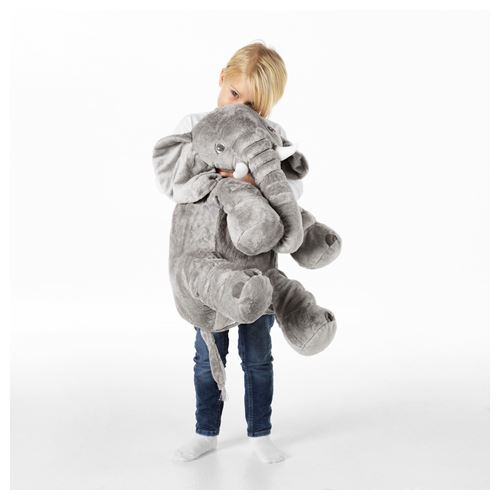 IKEA - JATTESTOR, soft toy, grey