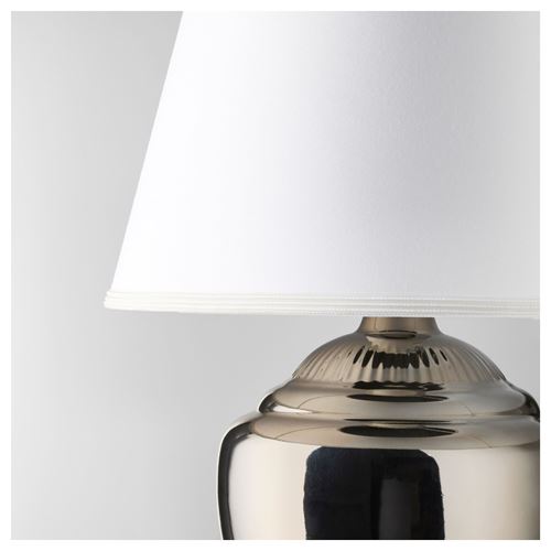 IKEA - RICKARUM, lampshade, silver-colour