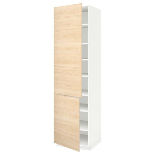 IKEA - METOD, kitchen high cabinet, ASKERSUND light ash effect, 60x60x220 cm